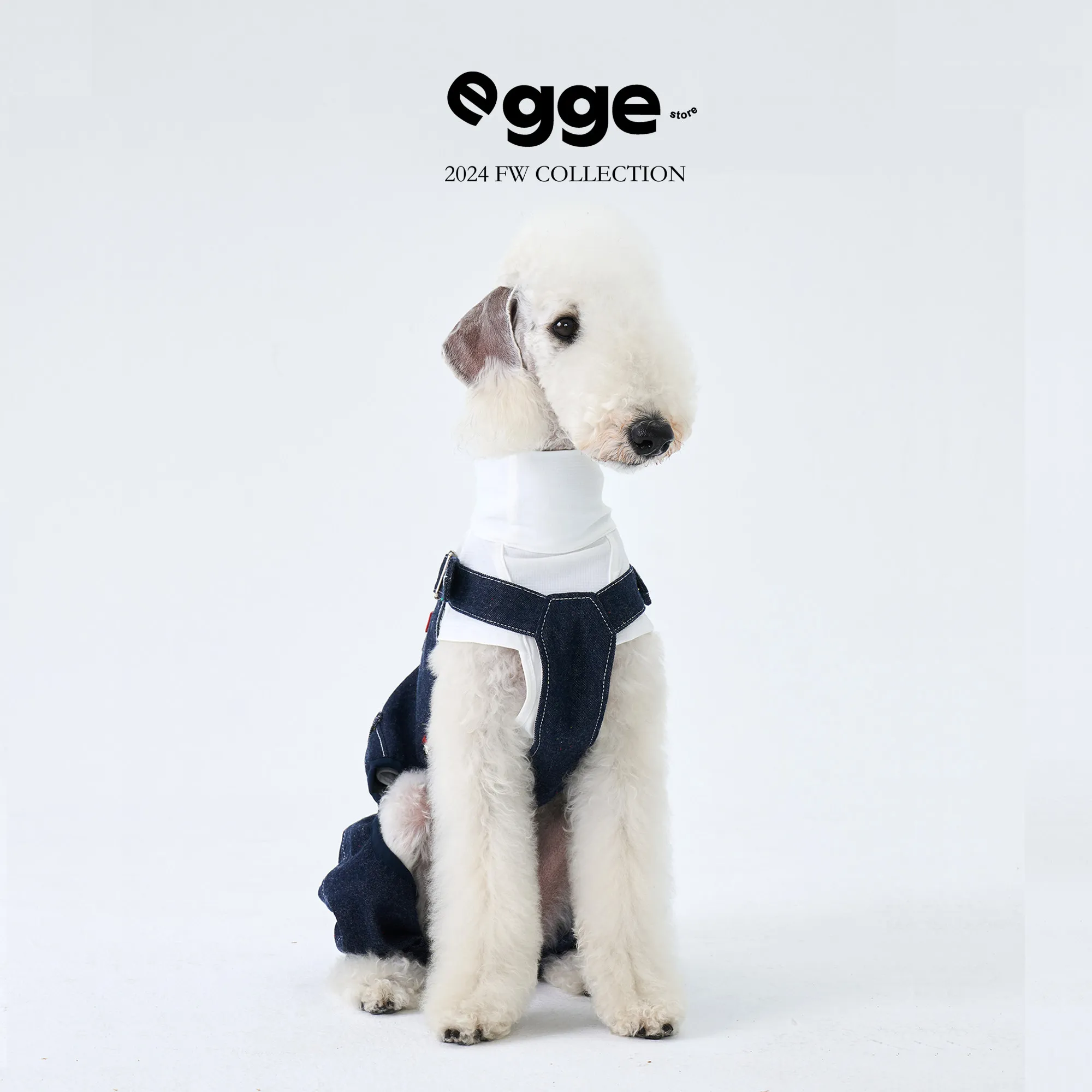 Фото Джинсовый комбинезон EGGE в японском винтажном стиле для итальянских грейхаундов, одежда для маленьких охотничьих собак, уиппетов №2