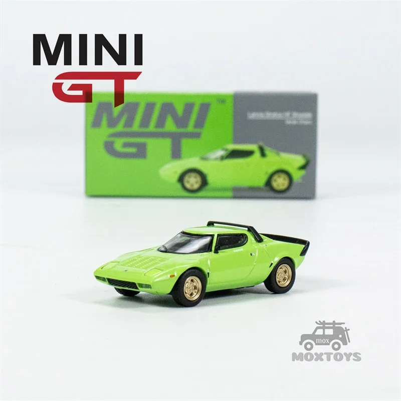 MINI GT 1:64 Lancia Stratos HF Stradale Verde Chiaro Green Литая под давлением модель автомобиля