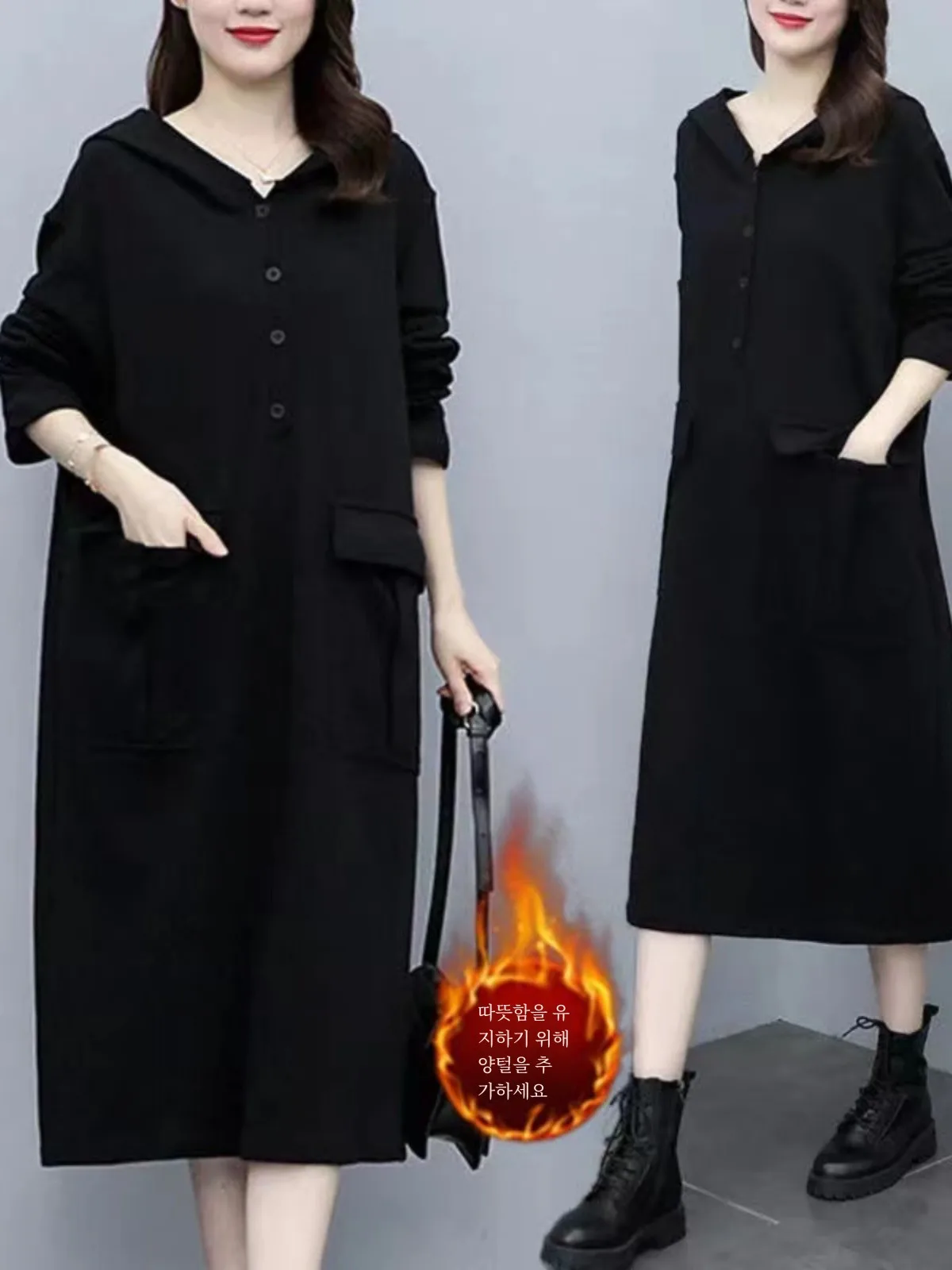 Женская одежда больших размеров утолщенная флисовая подкладка осень-зима 2023