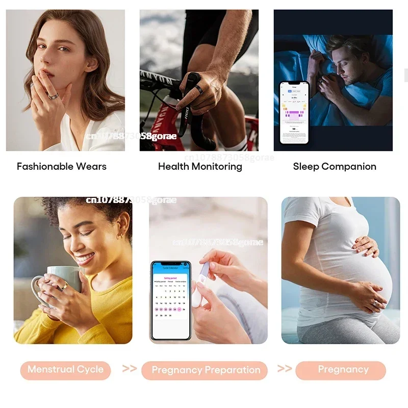 Смарт-кольцо 2301B с функцией измерения уровня глюкозы в крови и алгоритмом VO2max