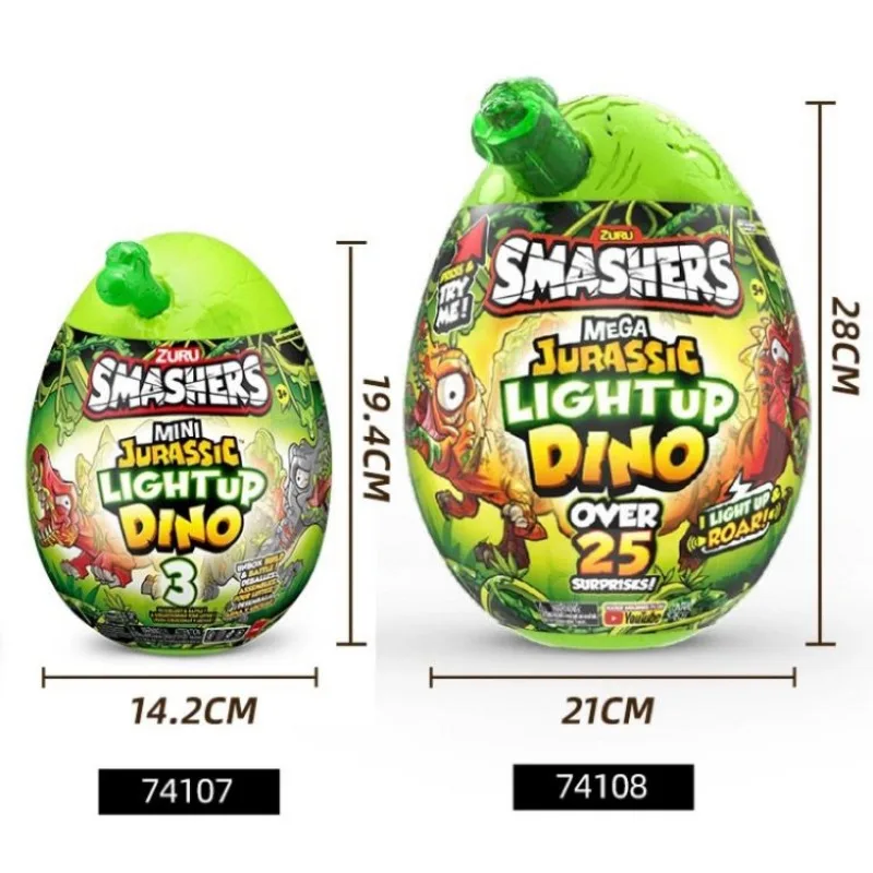 

Burst Boy Zuru 5rh Jurassic Archaeological Luminous Dinosaur Blind Box Egg Tide Play Decoration Boy Voice Glowing Toy Gifts