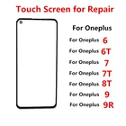 Внешний экран для Oneplus 9 9R 7 7T 6 6T 8T One Plus Передняя панель ЖК-дисплей Сенсорная стеклянная крышка объектив Ремонт Запасные части