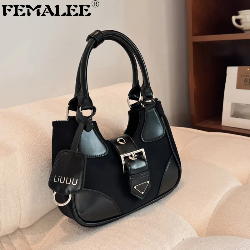 

Роскошная дизайнерская женская сумка Y2K, маленькие кожаные дамские сумочки на плечо с цепочкой и поясом с замком в европейском стиле