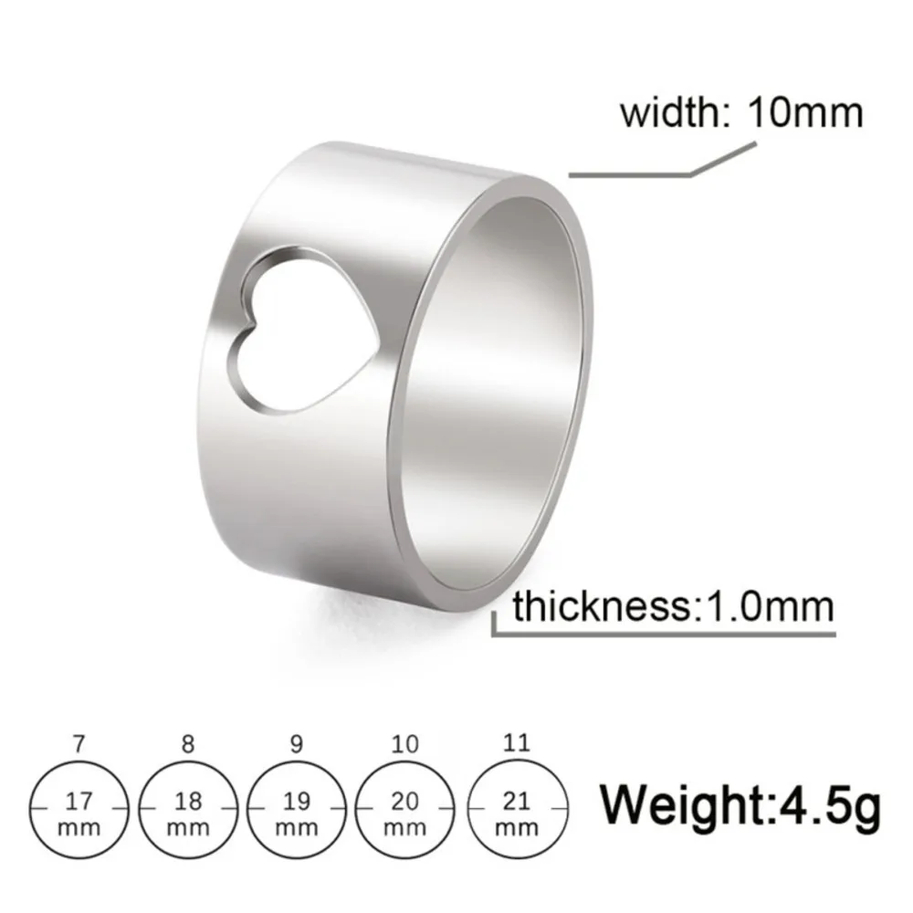 Кольца из нержавеющей стали для женщин и мужчин широкое золотистое серебристое