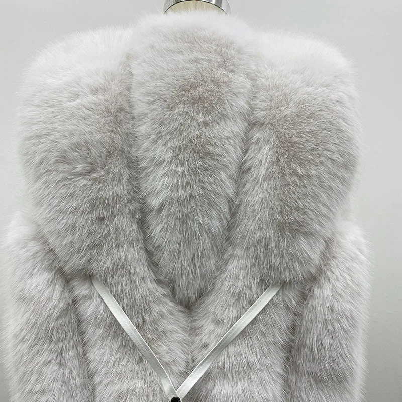 Fur Winter New Fur Vest Women's Fashion Young Slim Tank Top