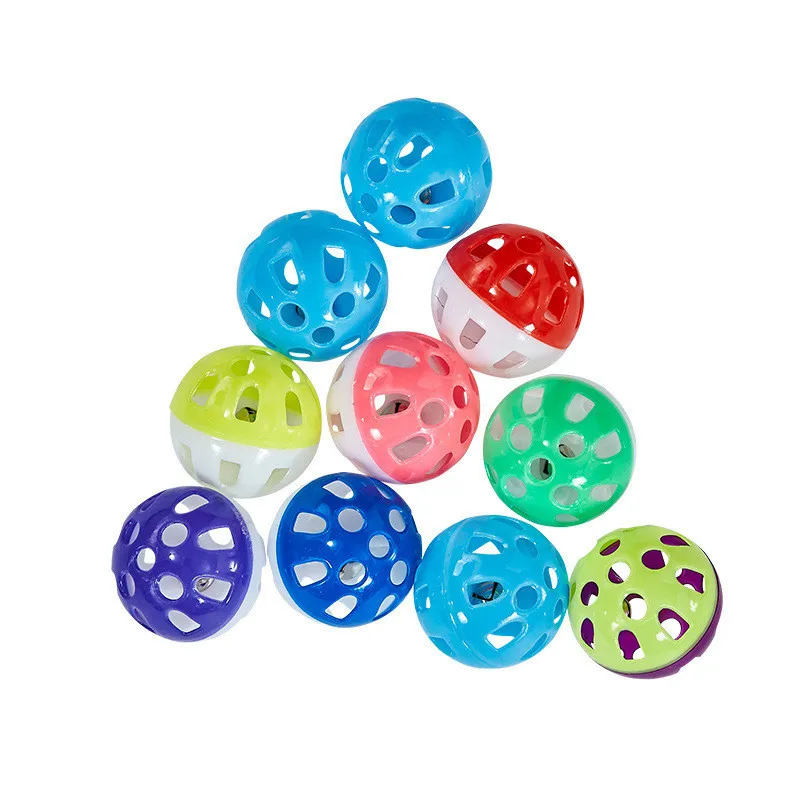 20pcs Pet Interactive Toys Folding Spring Shape Toy Colorful Feather Funny Training Lattice Jingle Ball Cat Supplie |