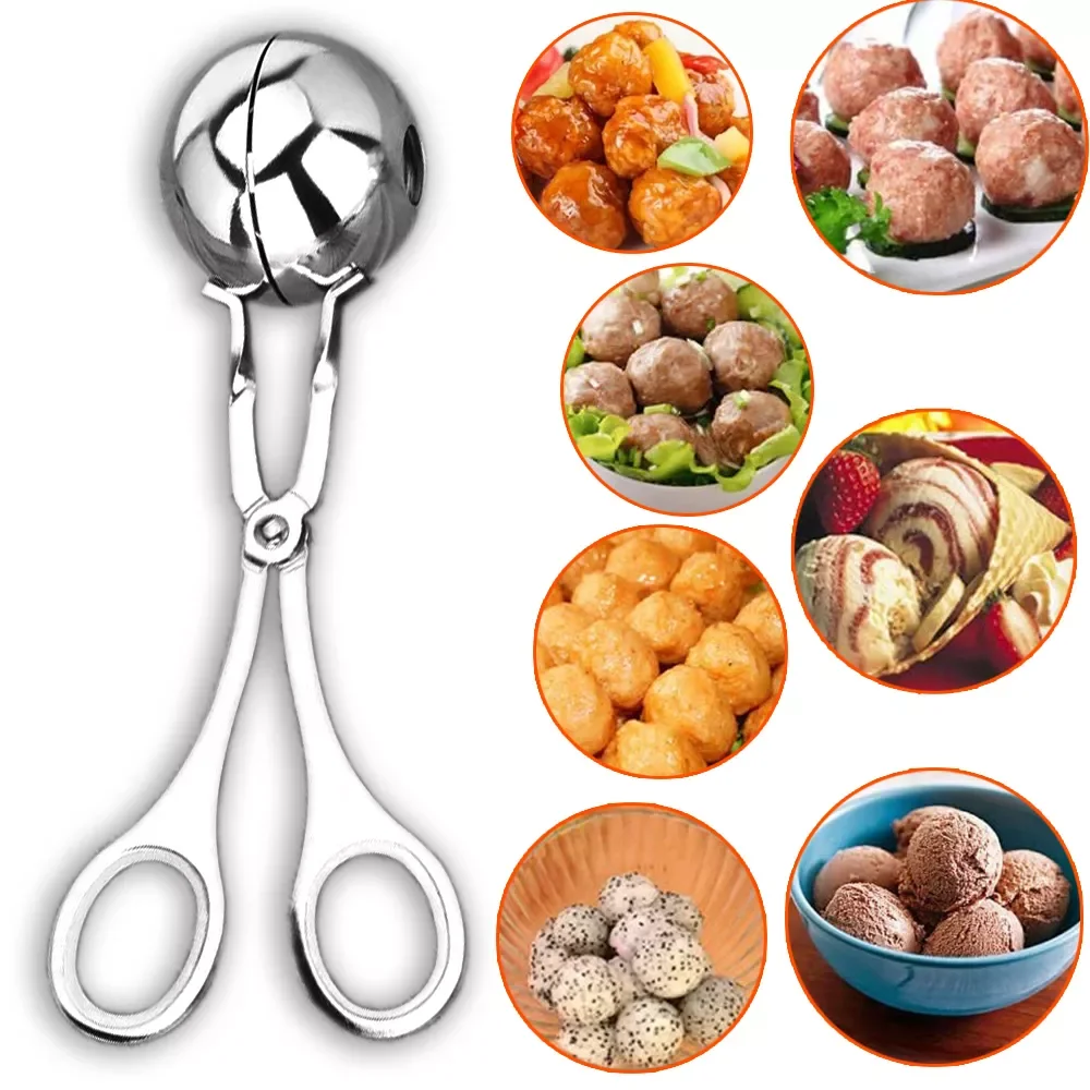 

2023New Maker 304Stainless Steel Non-Stick Creative Newbie Meatball Toolor Kitchen Gadget Quickly Make Meatballs Accessories