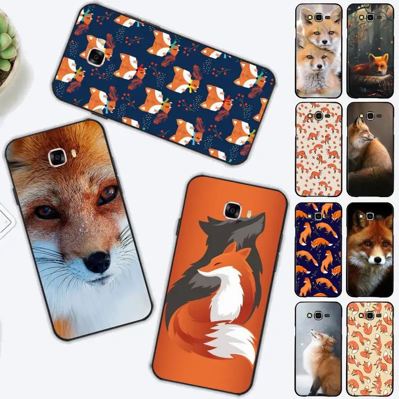 

Animal Fox Phone Case for Samsung J 4 5 6 7 8 prime plus 2018 2017 2016 J7 core