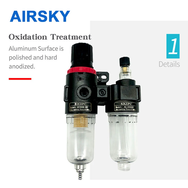 AFC2000 G1/4“ Air Pressure Regulator AFR2000 AL2000 Compressor Oil Water Separator Filter Trap Reducing Valve |