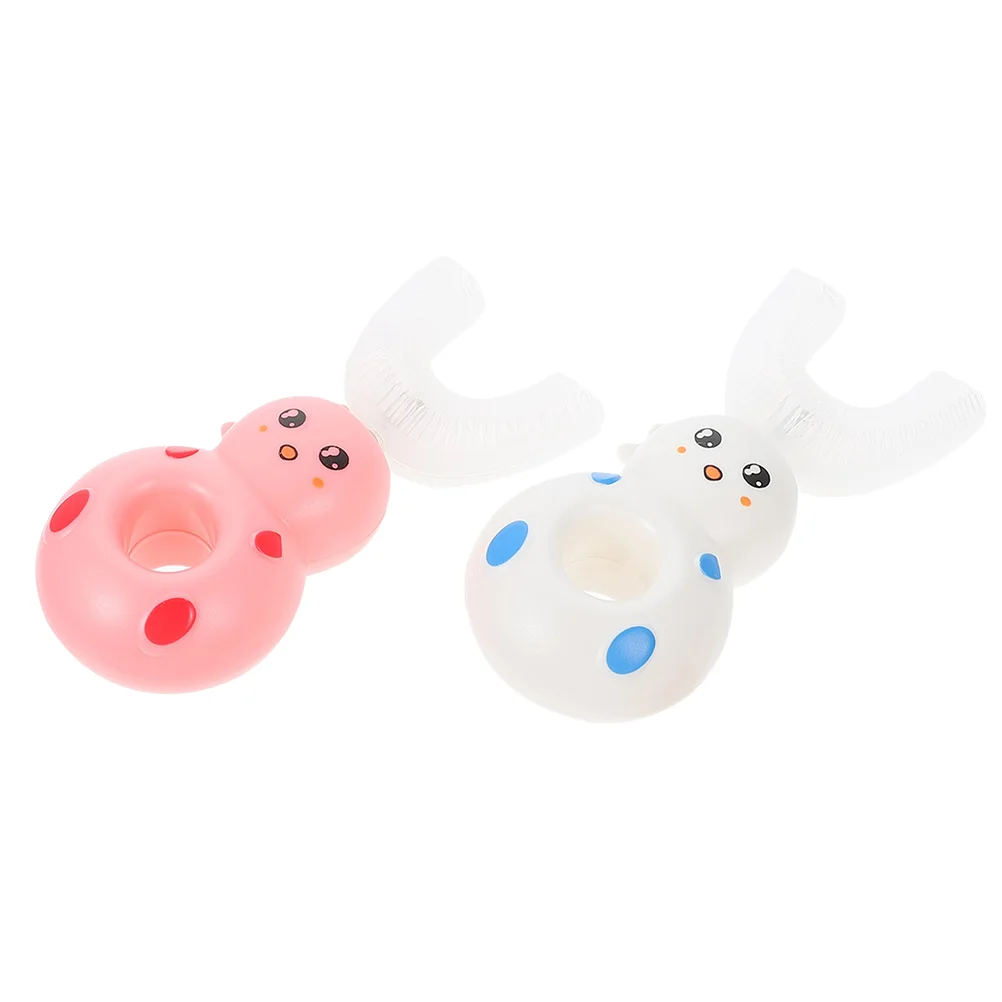 

2pcs U Shaped Toothbrush Kids Manual Toothbrushes 360 Toothbrush Kids Toothbrush