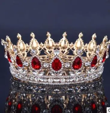 

10pcs/lot fedex fastroyal king queen crown rhinestone tiara head jewelry bride hair crown