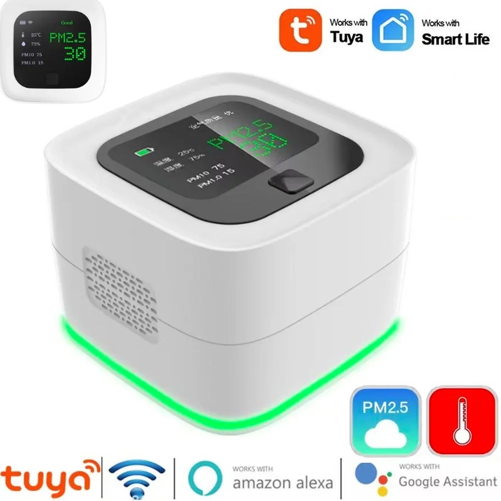 

Смарт-анализатор качества воздуха с Wi-Fi и ЖК-дисплеем