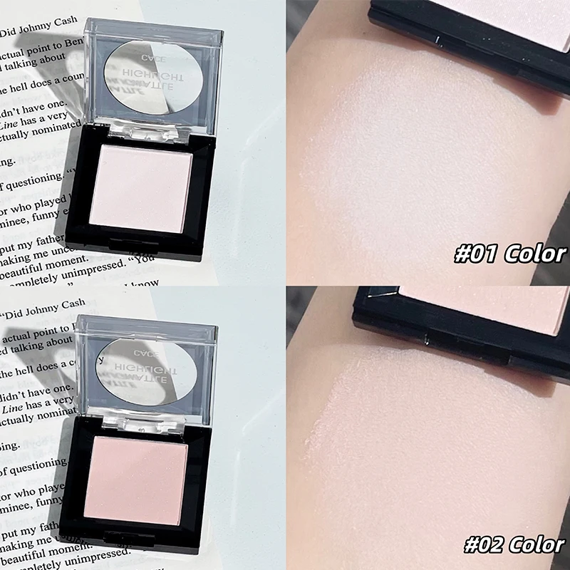 Пудра-хайлайтер водостойкая устойчивая к поту матовая контурная палитра