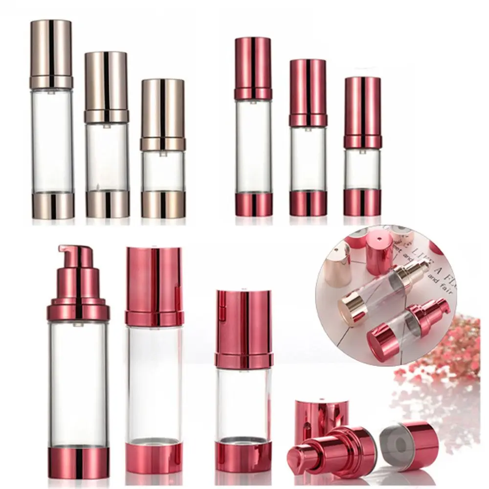 

Makeup Tool Squeeze Pump Airless Travel Size Lotion Vacuum Bottle Cream Container Refillable Bottle Cosmetic Holder
