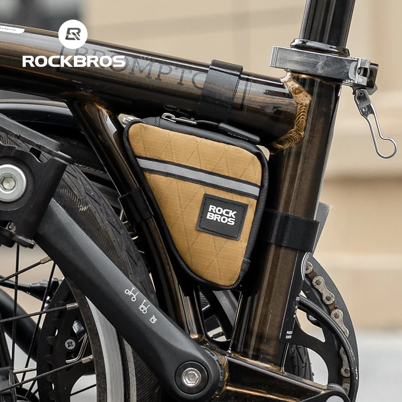 ROCKBROS портативная велосипедная сумка мини-треугольная пакет для хранения