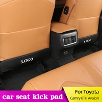 car seat kick pad for toyota camry 8th 2018 2022 anti child kick waterproof anti mud dirt interior decorative accessories