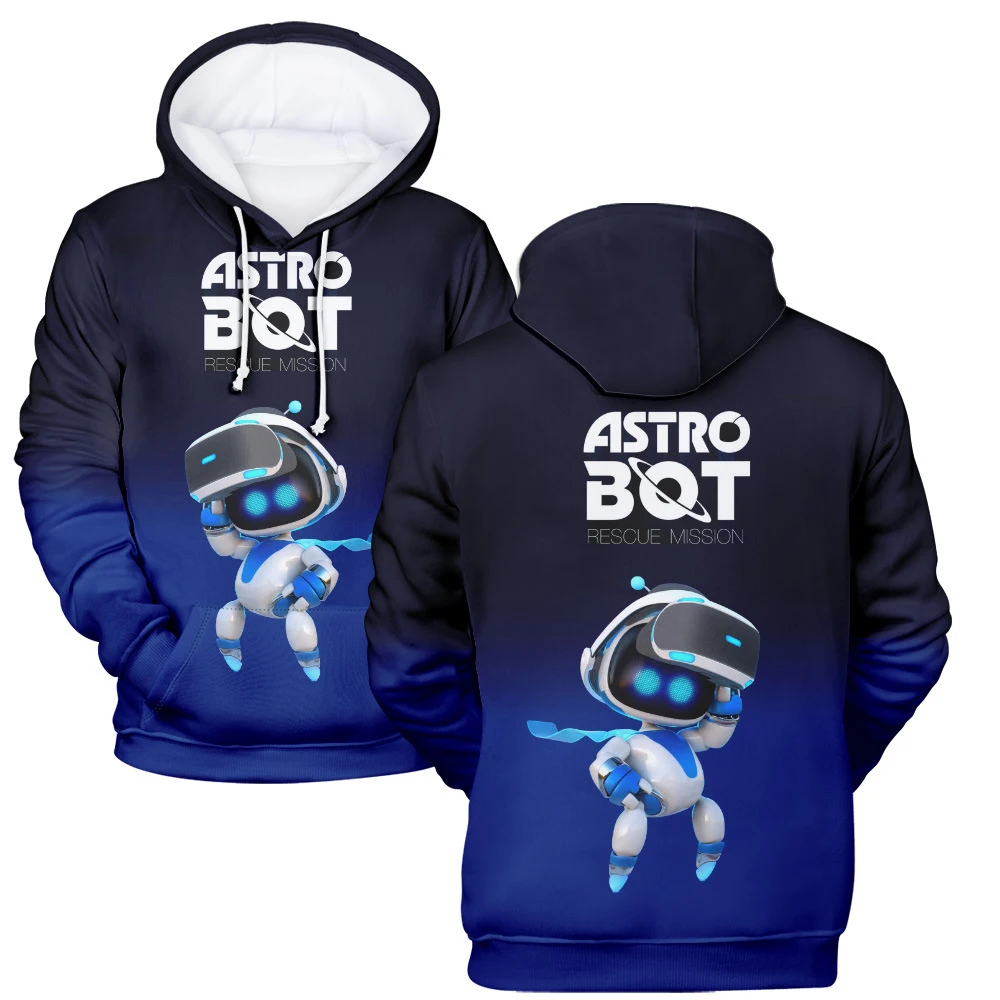 Свитшот с 3D принтом Astro Bot Game