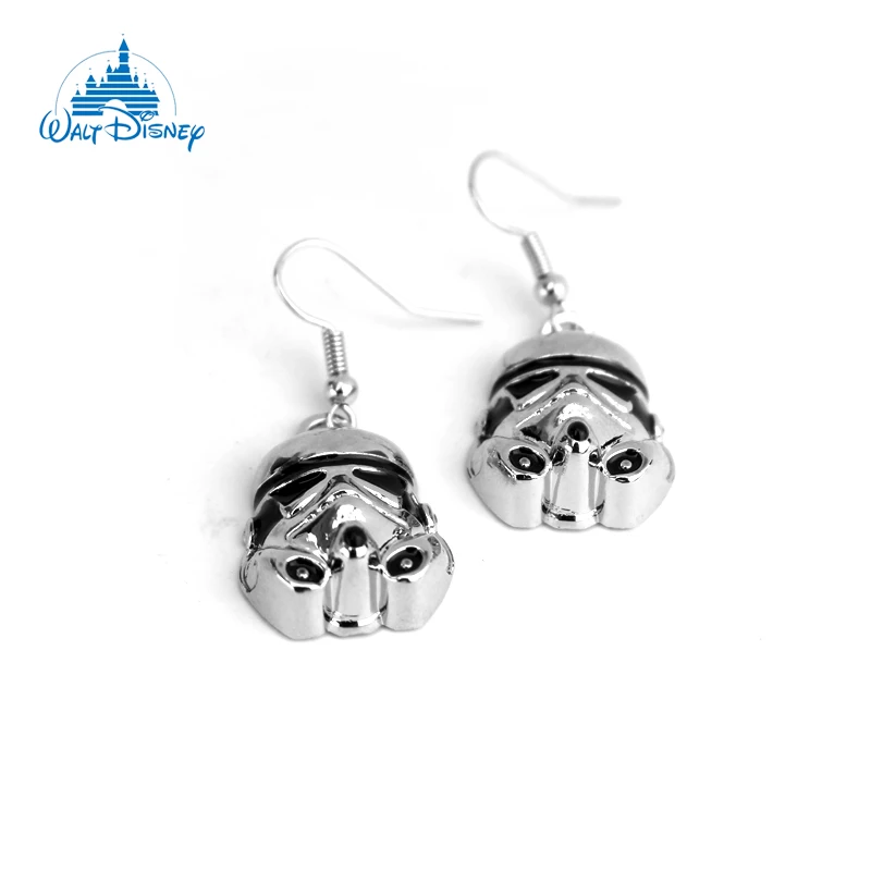 

Disney Sci-fi Star Wars Movie Imperial Stormtrooper Earrings Fashion Empire The Storm Troops Earrings Jewelry Gifts For Fans