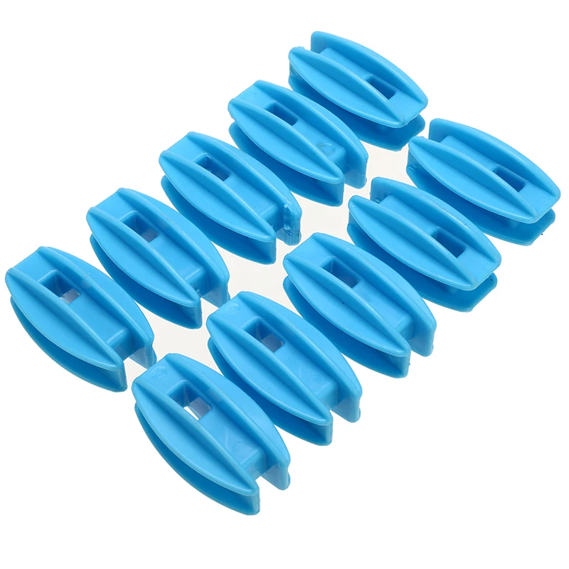 

10pcs/set Black/Blue Electric Fence Wire High Strain Post Insulator Square Tube Terminal Rod Insulators Electronic Fence Fitting