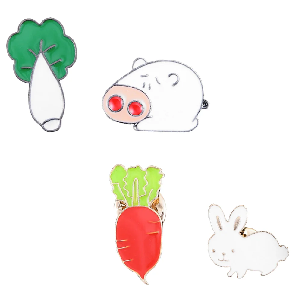 

Pin Broochenamel Animal Lapel Set Cartoonpig Accessories Badges Breastpin Decorative Badge Women Jewelry Girl Cute Kids