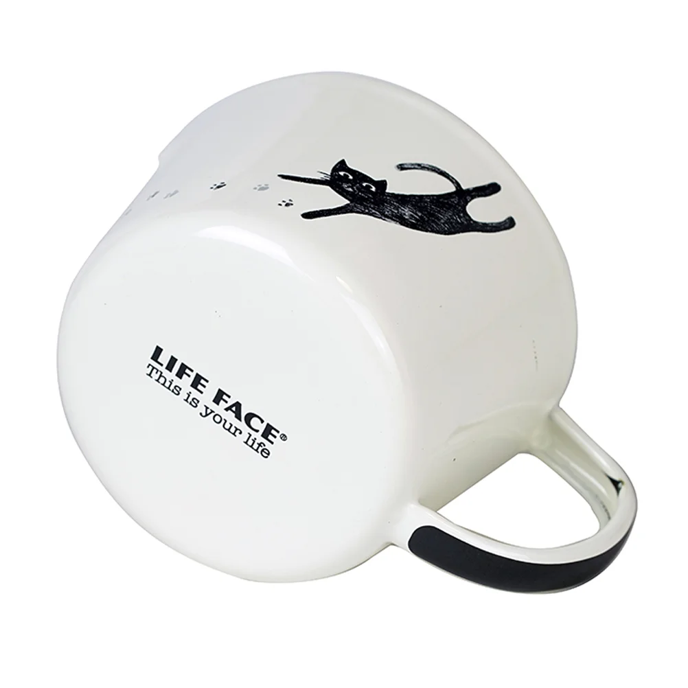 

Enamel Water Mugs Practical Drinking Cups Household Coffee Mugs Cup with Scale