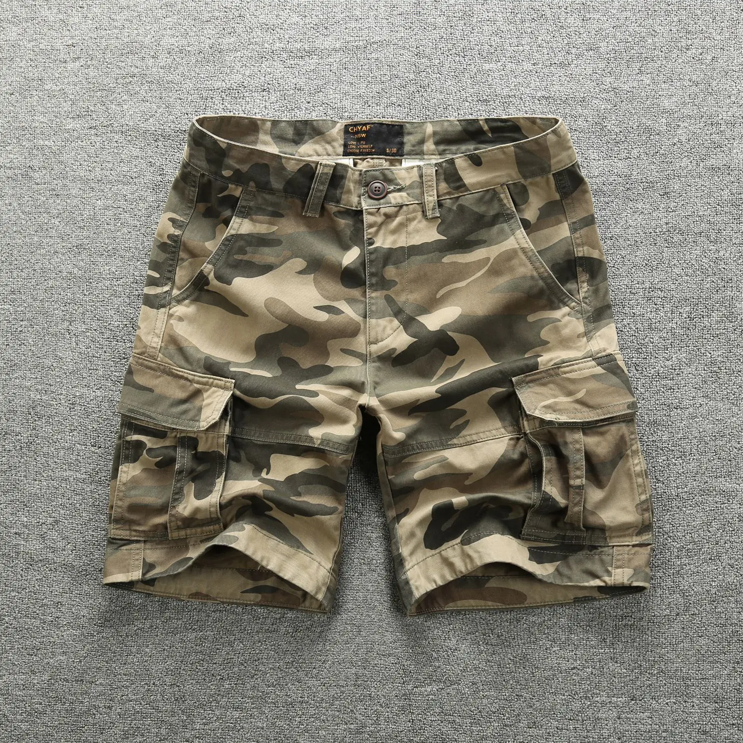 

Summer Classic Camouflage Cargo Shorts For Men Fashion Military Style Outdoor High Quality Cotton Multiple Pockets Male Pants