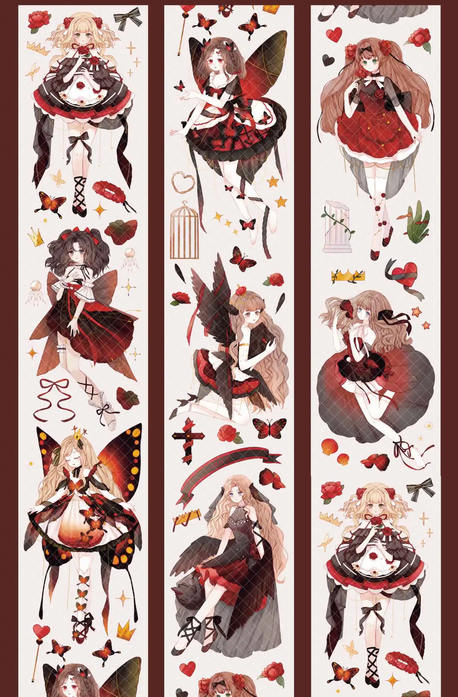 

Night Fairy Cute Girl Silvery Laser Shiny Pet Tape Journal Decoration