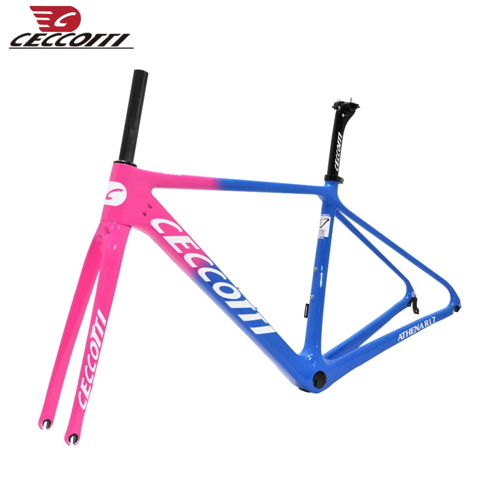 

700C V Brake Carbon Road Bike Frame Ceccotti Carbon Speed Bicycle Frames BB86 Framework