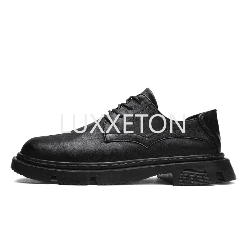 

2023 New Men's Leather Fashion Business Shoes Classic Men's Pointed Head Lace Up Oxford Shoe Simple Versatile Men's Shoes