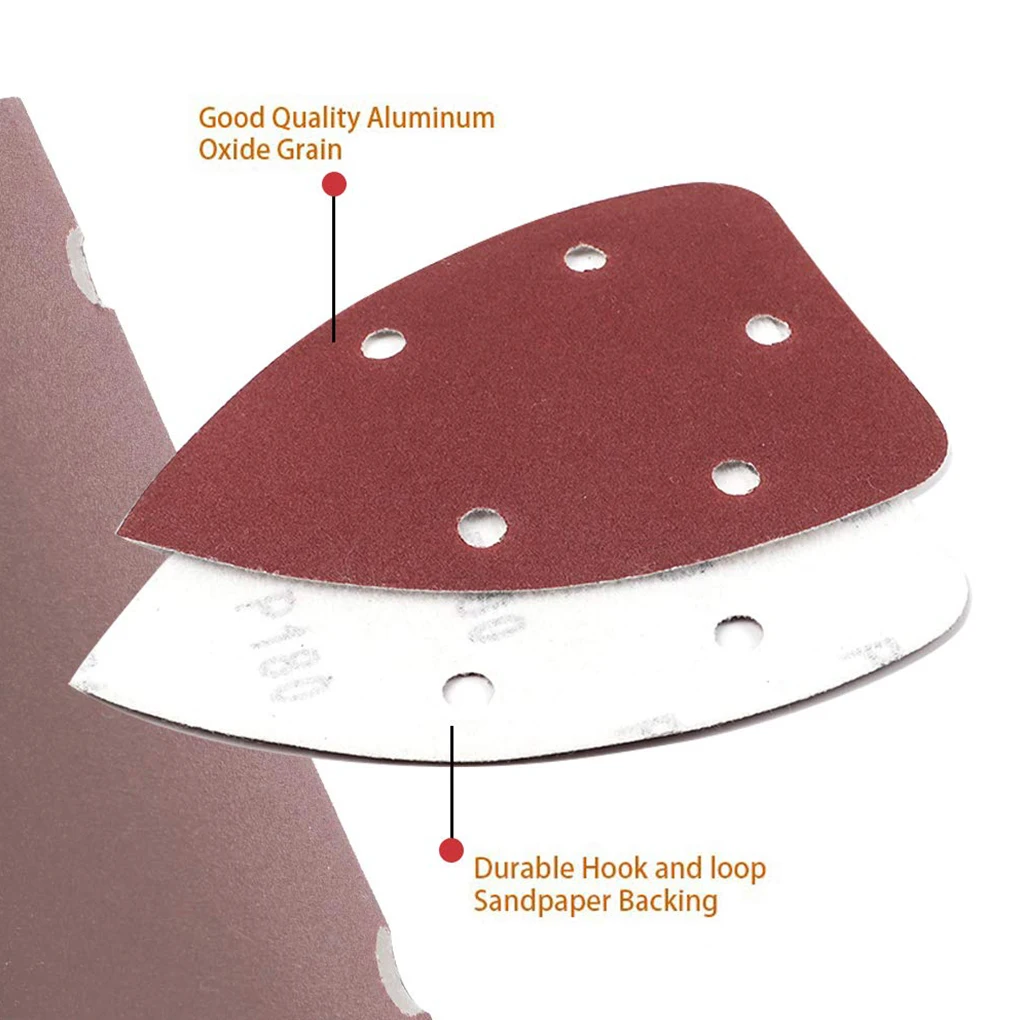 

10pcs 90mm Electric Triangle Polisher Sandpaper Disc Abrasive Tools for Sanding Grit 40-400 Self-adhesive Sander Polishing