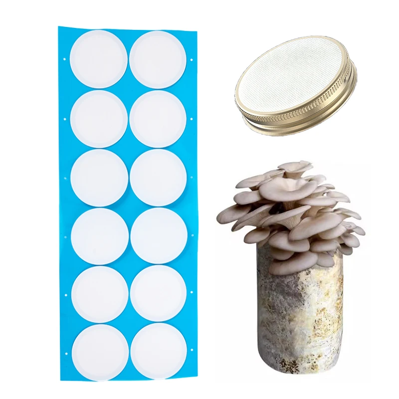 

Synthetic Filter Paper Stickers 76.2mm 59mm 0.22 μm Filter Disc Mushroom Applied Under for Mushroom Cultivation