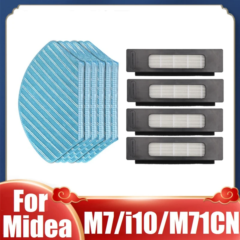 

HEPA Filter Mop Cloth For Midea M7/ I10/ M71CN / M7pro /M7max Vacuum Cleaner Replacement Accessories Kit