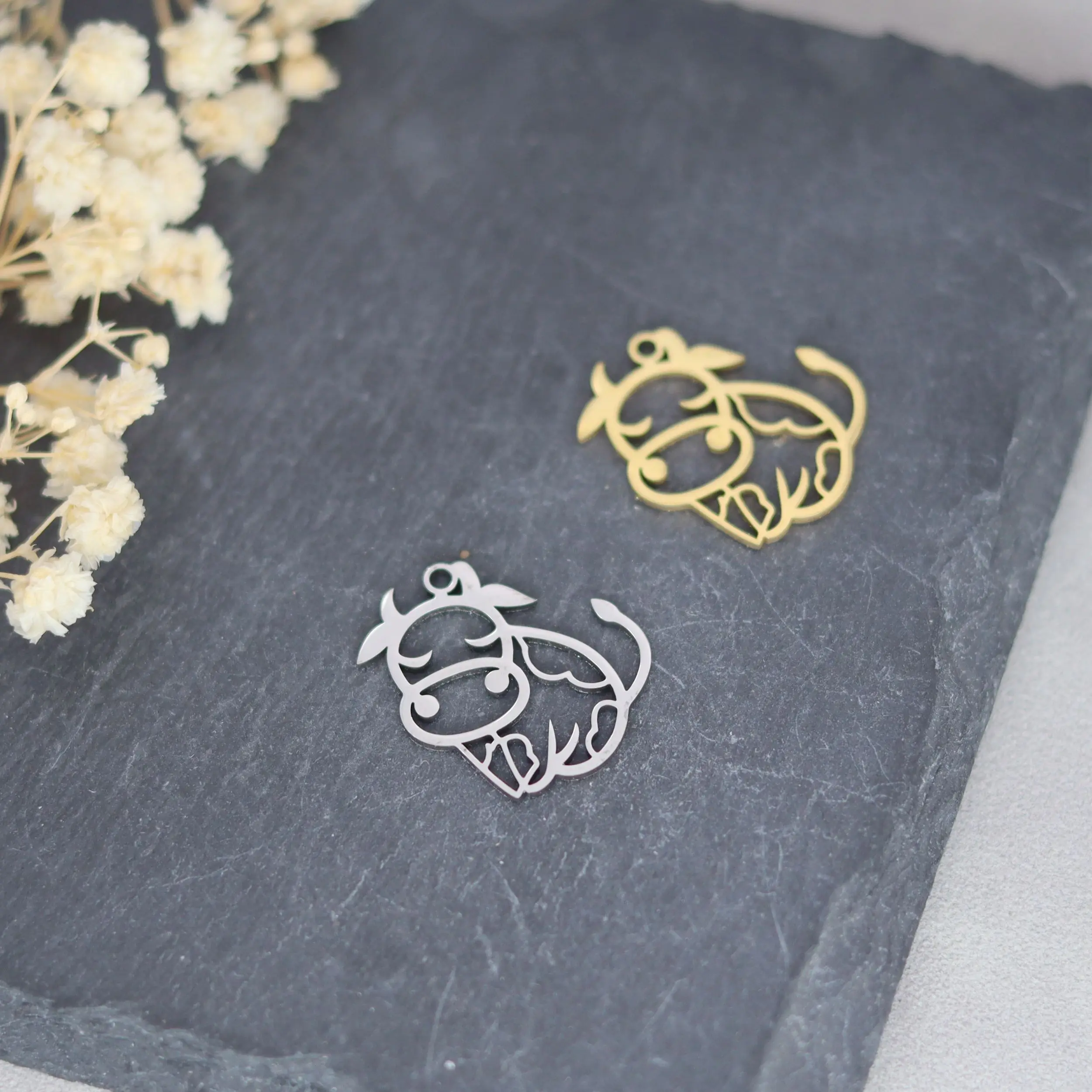 3 шт./лот милые подвески в виде коровы для женщин и девочек трендовые ювелирные