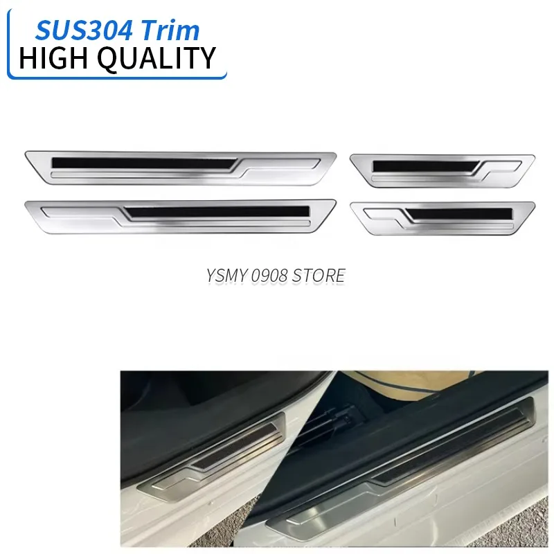 4 шт. высококачественный автомобильный Стайлинг накладка на порог пороги для Toyota