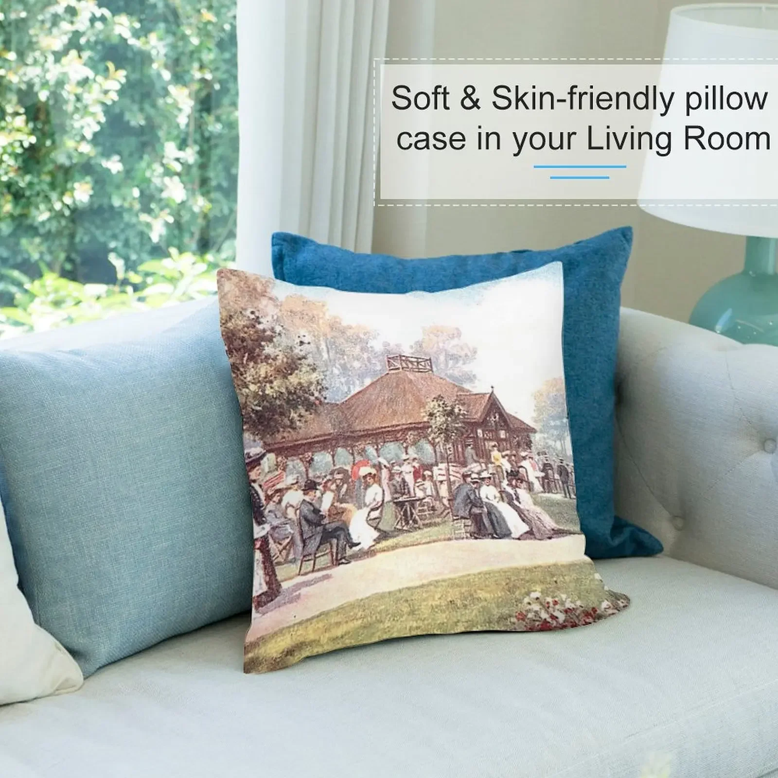 Чайный домик Сады Доллины Гаррогат Северный Йоркшир Англия Декоративная подушка