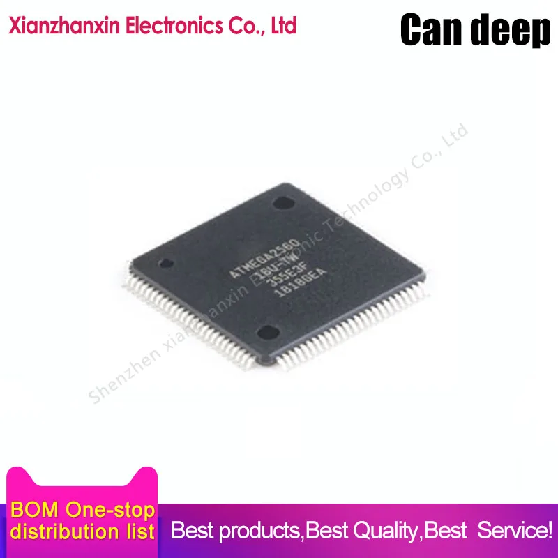 1~5pcs/lot ATMEGA2560 ATMEGA2560-16AU LQFP-100 8-bit microcontroller chips