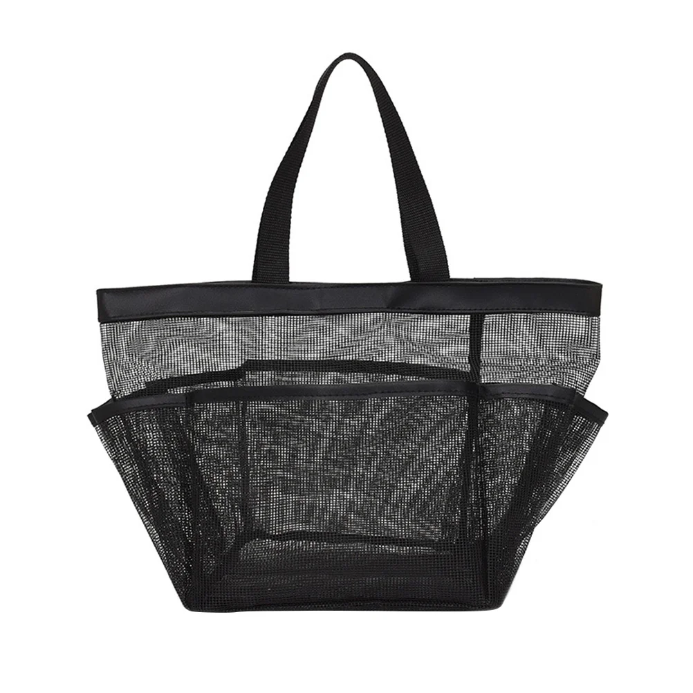 

Shower Mesh Storage Bag Large Capacity Bag Simple Toiletry Bag Net Mesh Bag