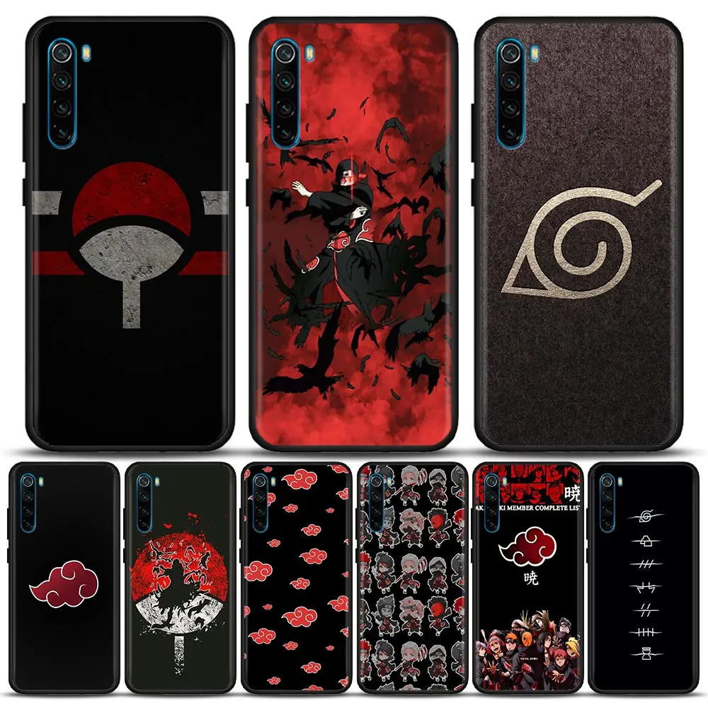 Аниме Наруто Akatsuki Itachi Uchiha чехол для телефона Redmi 6 Pro 6A 7 7A Note 8 A 8T 9 S 4G T Мягкий