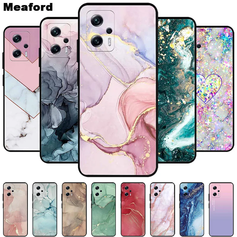 

For Poco X4 GT 5G Case New Fashion Marble silicon Soft TPU Back Cover For Xiaomi Poco X4 GT Phone Cases PocoX4 X 4 GT Capa 2022
