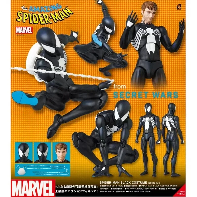 Фигурки героев мультфильма Ct Черный Человек-паук S.h. Фигуртс Веном Shf Статуэтка