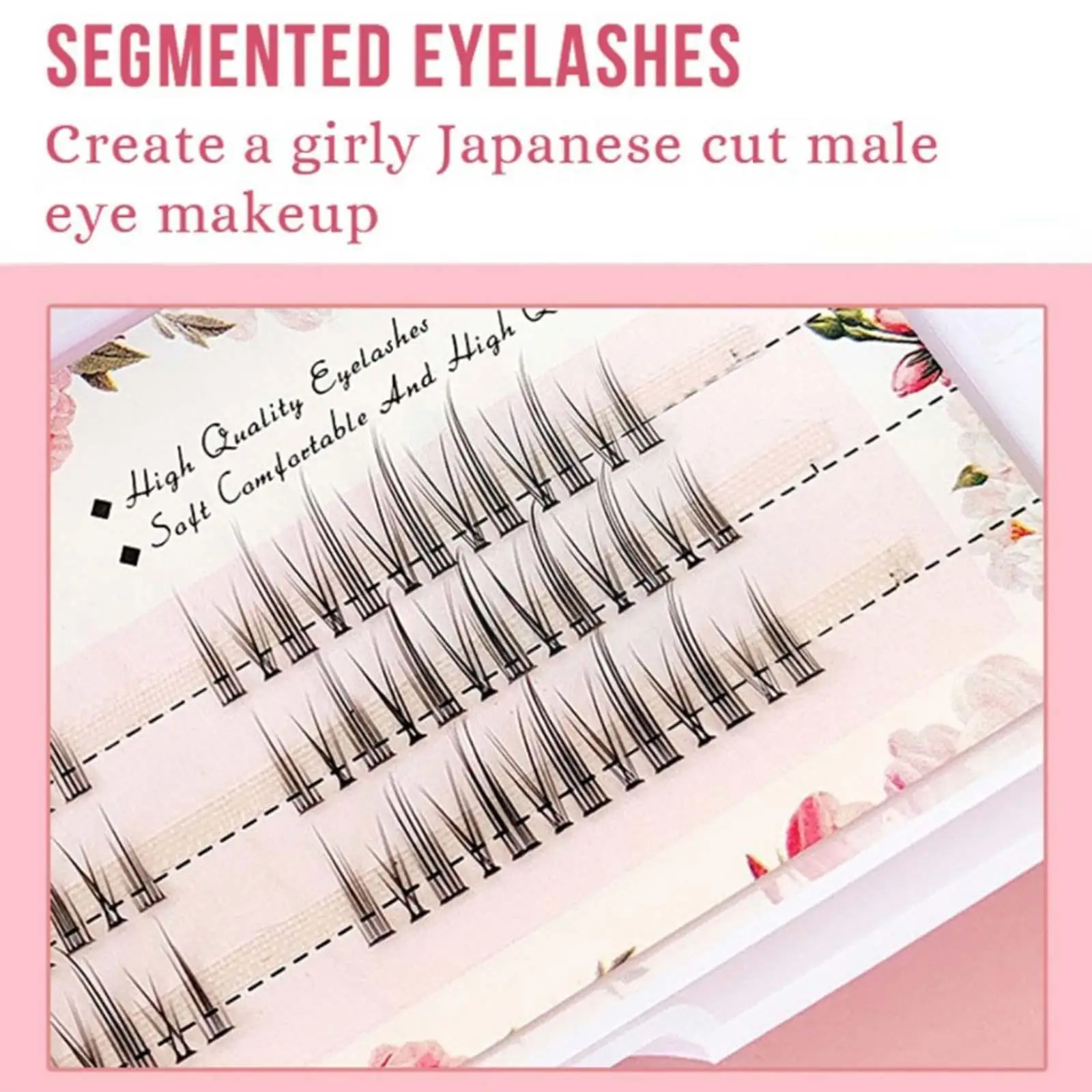 

Сегментированные накладные ресницы маленький дьявол Cos 3 пары накладные ресницы для женщин волшебный макияж Барби натуральная группа ветро...