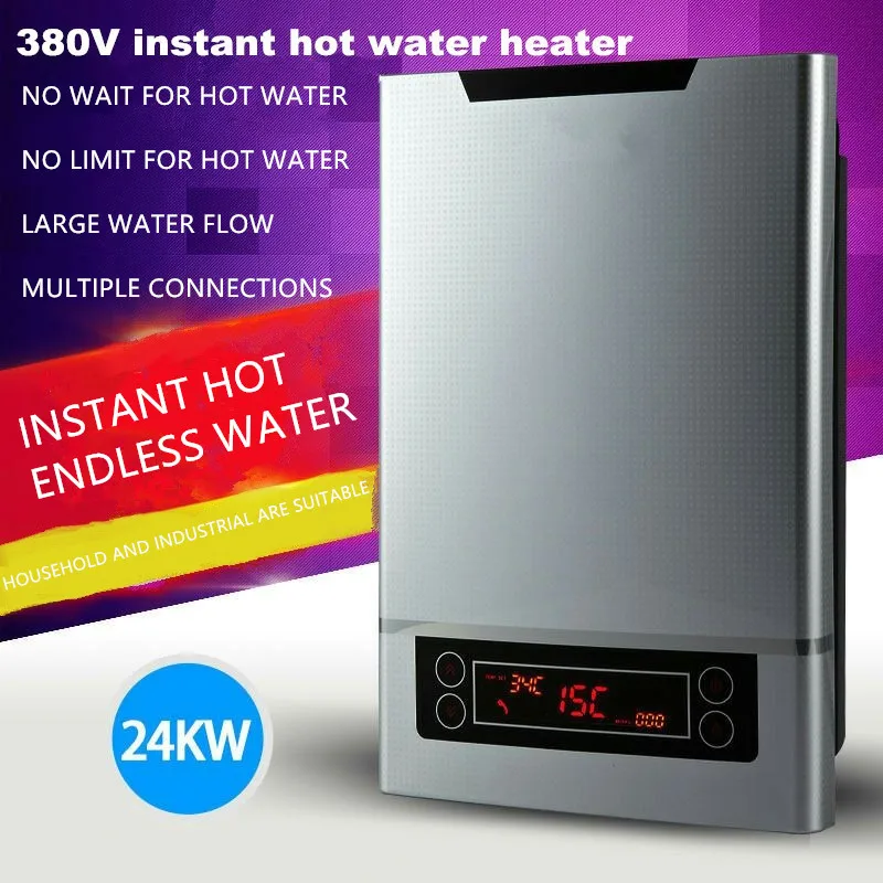 

380V Commercial&Household use12000W/15000W/18000W/21000W/24000W/27000W Electric Tankless Instantaneous Hot Shower Water Heaters