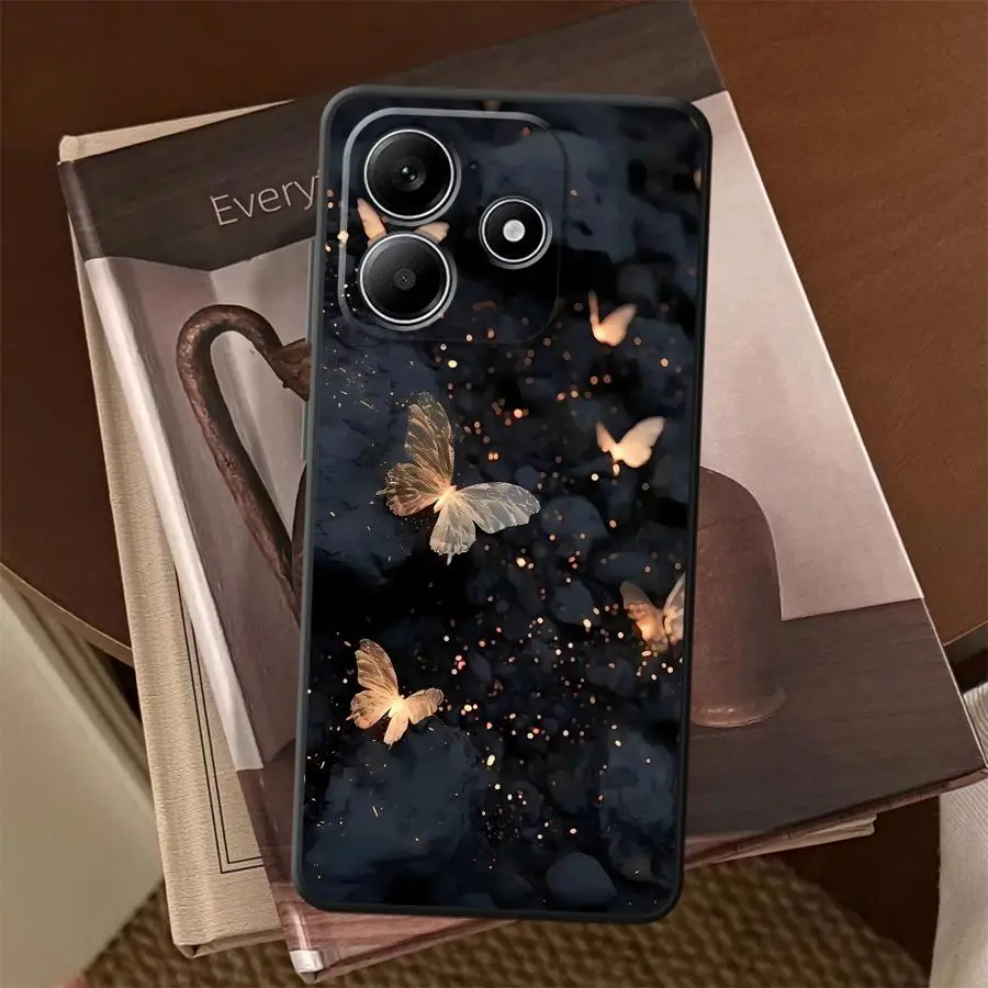 Фото Чехол для Xiaomi Redmi Note 15 10 12 11 9 8 12C 13C 14C A7 Pro 13 14 Pro Plus, чехол для телефона A2 A5 A1 K40 A4 K80, волшебная бабочка №2