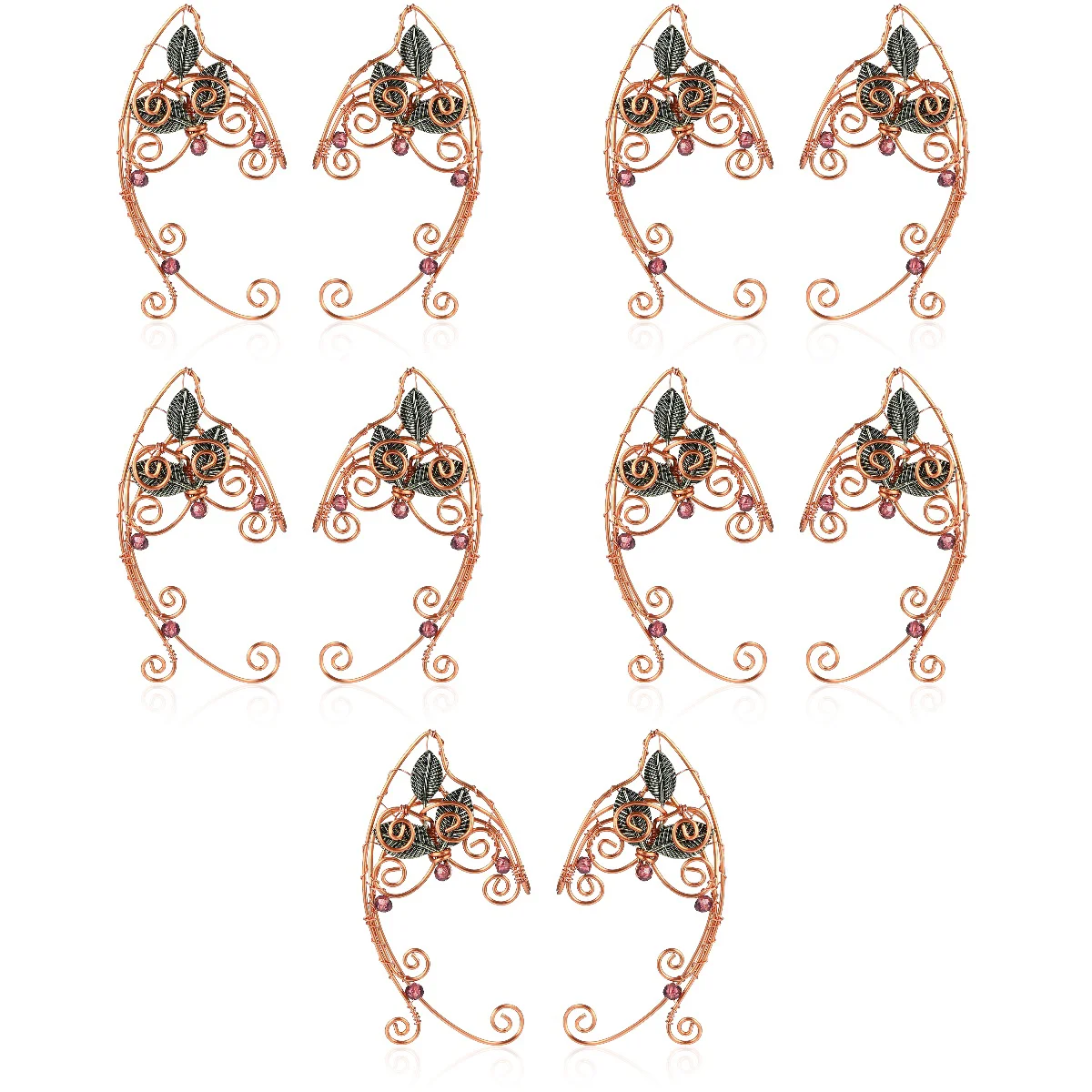 

Elf Ear Clip Cuffs Women Accessories Non- Earrings Wrap Ears Womens Dangle