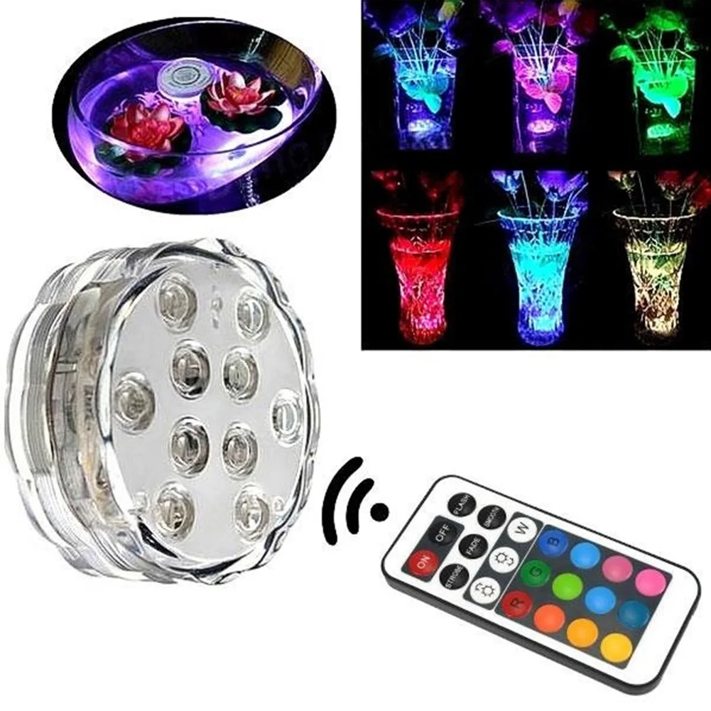 

LED Underwater Colorful Light RGB Remote Controll Waterproof Fish Tank Light Aquarium Lights Decor Lamp
