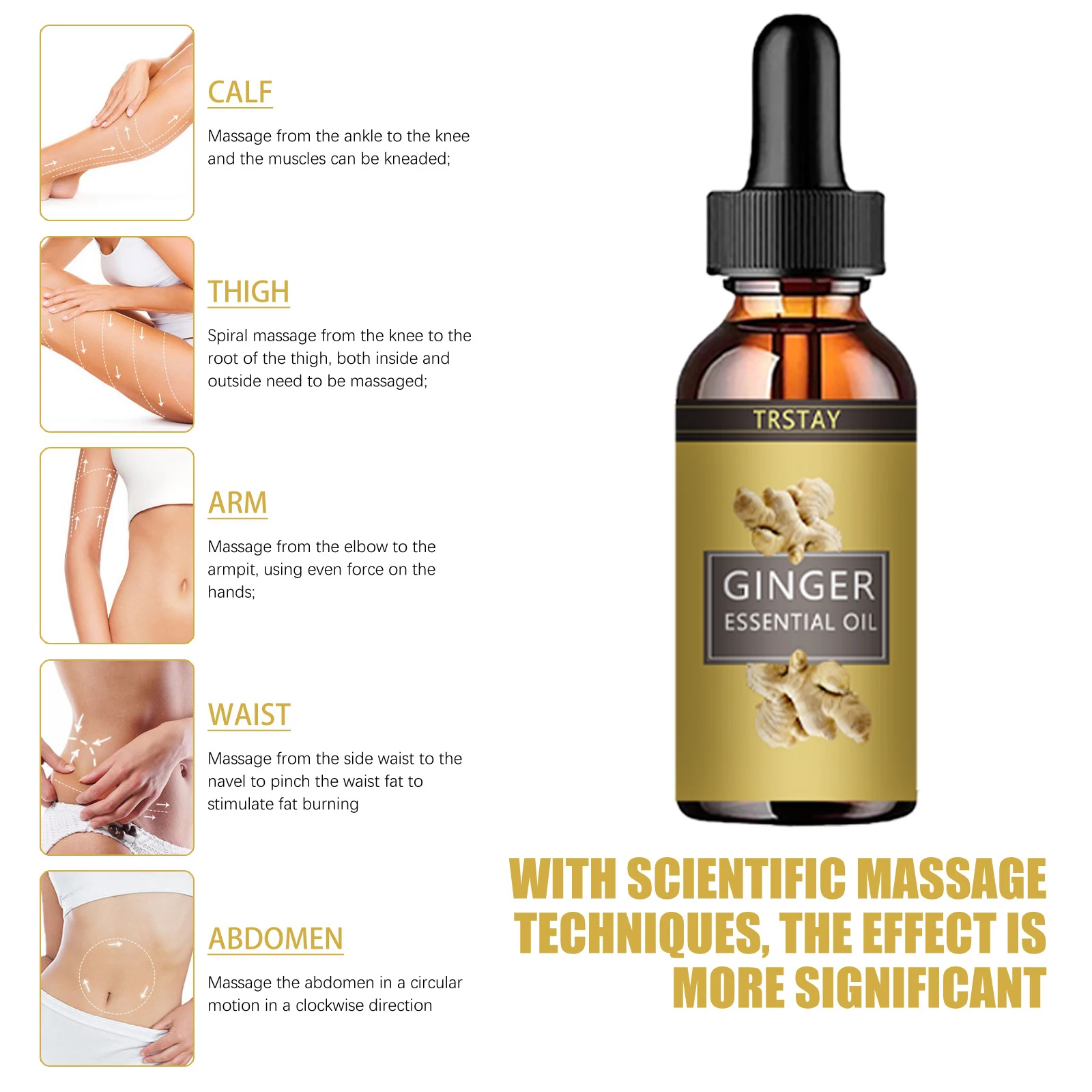 TRSTAY GINGER эфирные масла для похудения потеря веса во время лежания