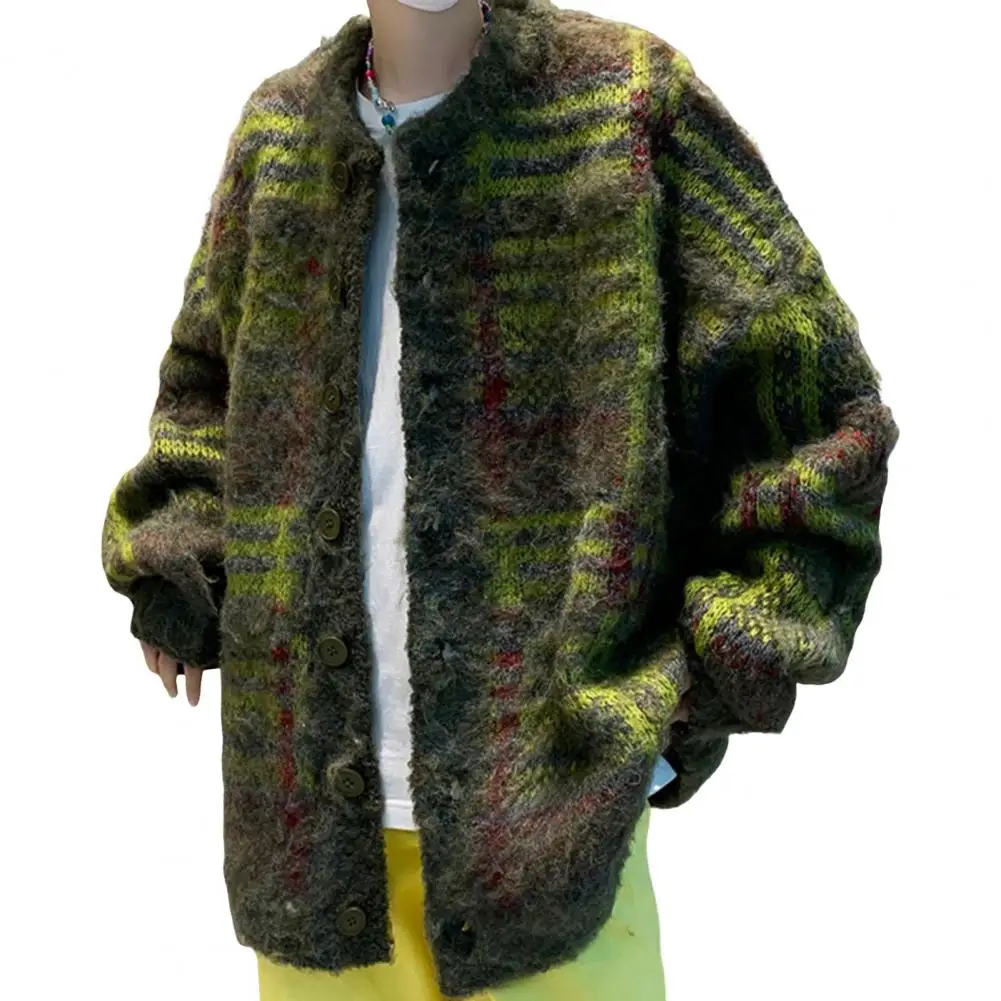 Осенне-зимняя трикотажная ткань однобортная одежда в американском стиле ретро