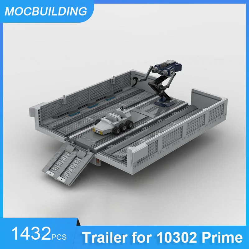 

MOC Building Blocks Trailer for 10302 Prime Truck Model DIY Assemble Bricks Transportation Creative Xmas Kids Toys Gifts 1432PCS