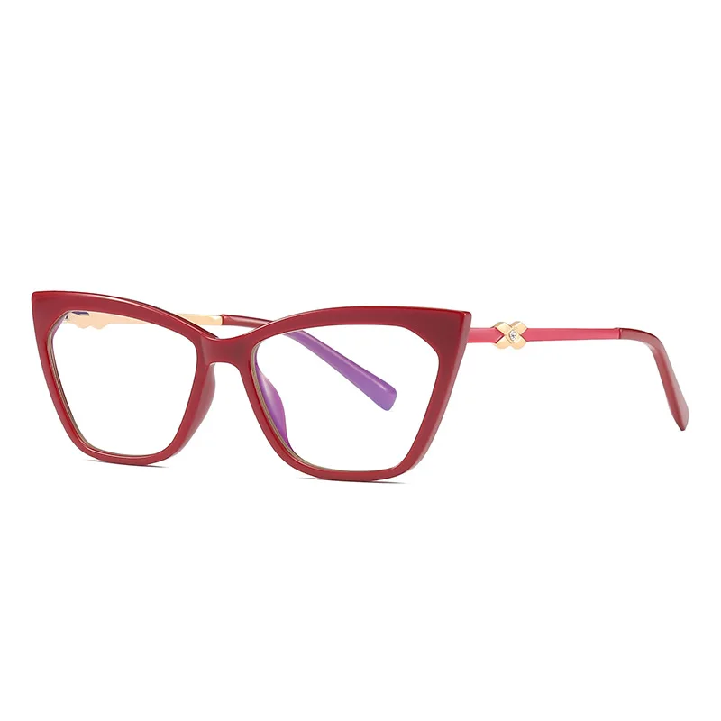 

TR90 Cat Eye Myopia Glasses Women Vintage Prescription Eyeglasses Frame Female Anti Blue Light Glasses 0 +100 125 150 175 200