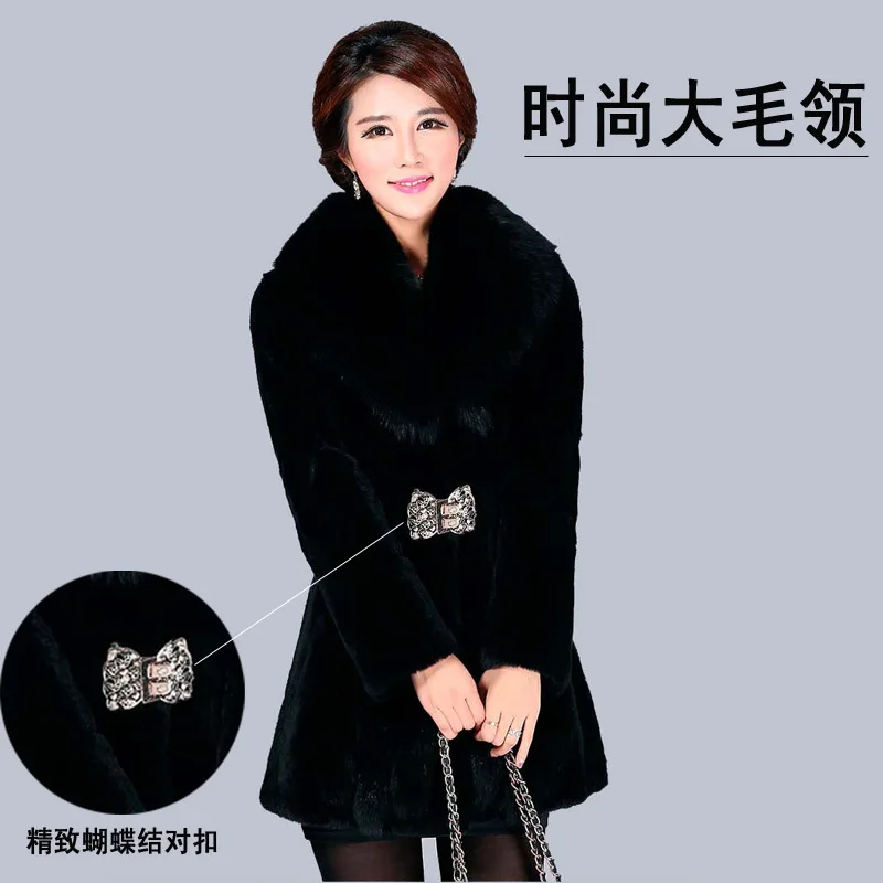 Discount Women's Winter Coat 2022 Women's Winter Fur Thick Winter Office Lady Other Fur Yes Real Fur Winter Coat Female